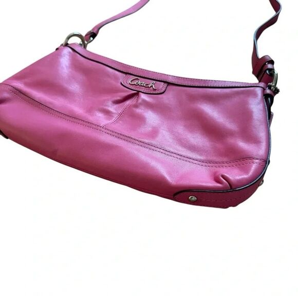 Coach Pink Crossbody Purse Bag Duffle Leather NWT - Picture 2 of 12